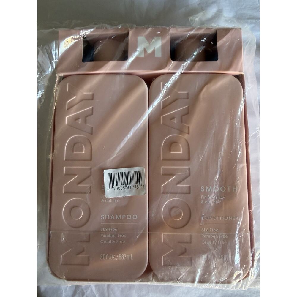 MONDAY HAIRCARE Smooth Shampoo + Conditioner Set 30oz Hair Care Frizzy Dull Hair